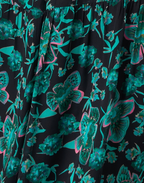 Fabric image - Marc Cain - Black and Green Print Dress