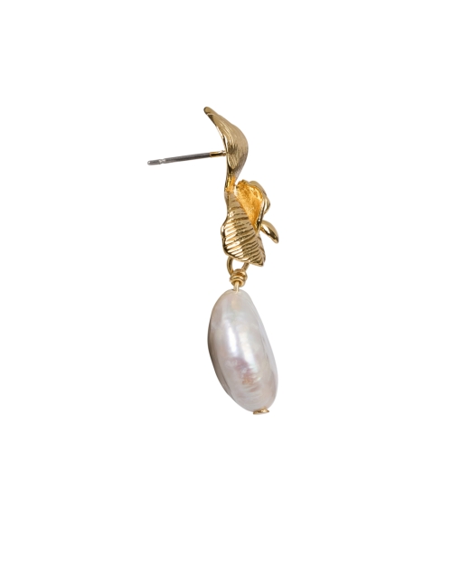 Back image - Mignonne Gavigan - Etta Gold Pearl Drop Earrings