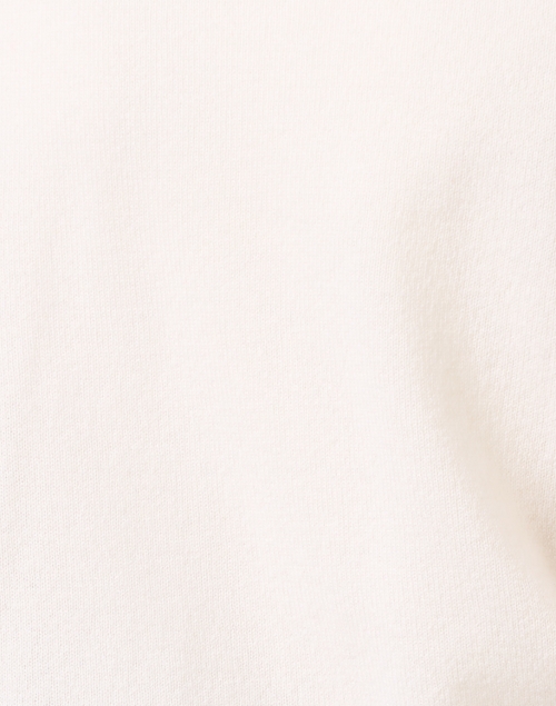 Fabric image - Kinross - White Cashmere Cropped Cardigan