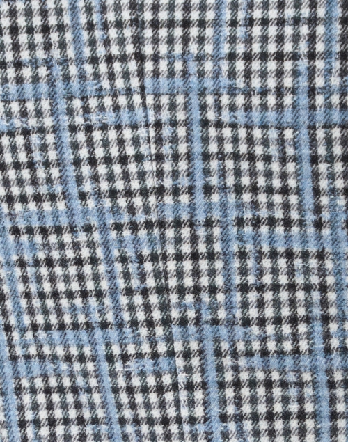 Fabric image - Emporio Armani - Blue Multi Plaid Blazer Jacket
