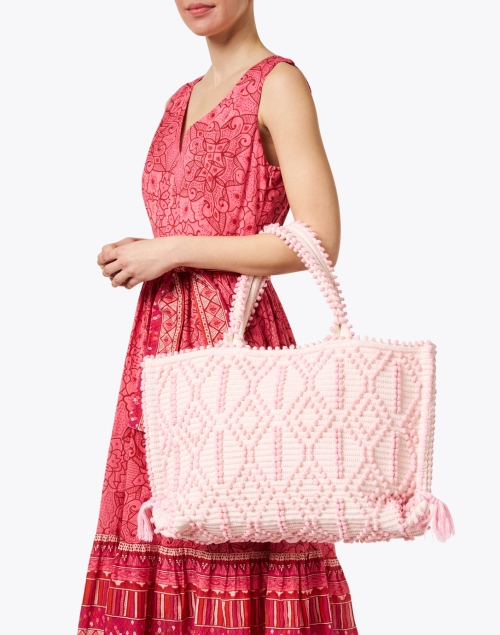 Look image - Casa Isota - Camilla Pink Woven Bag