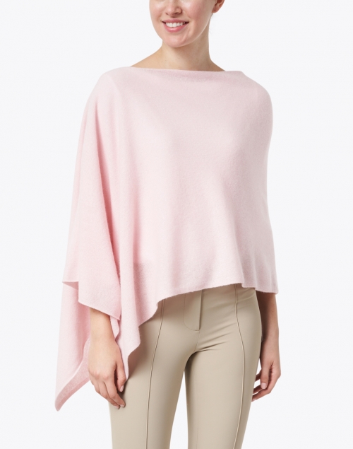 Front image - Minnie Rose - Pink Sand Cashmere Ruana