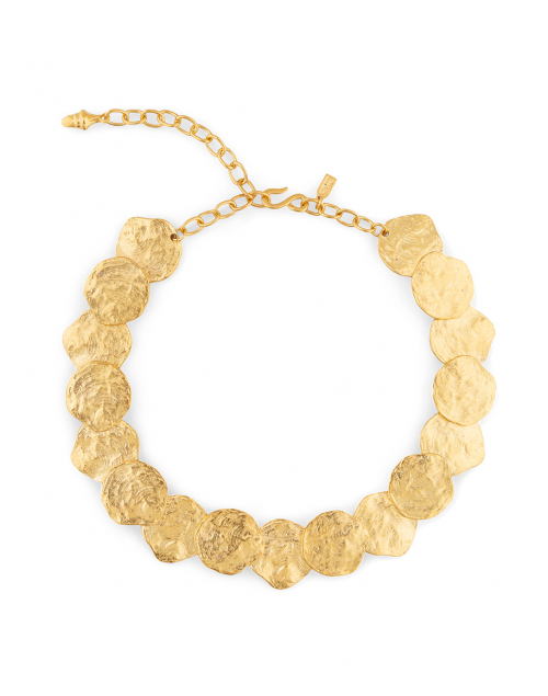 Product image - Kenneth Jay Lane - Satin Gold Disc Necklace
