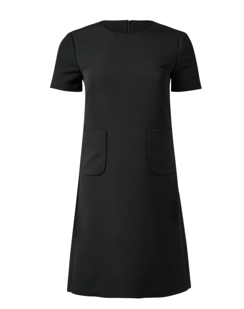 Product image - Emporio Armani - Ottoman Black Ribbed Dress
