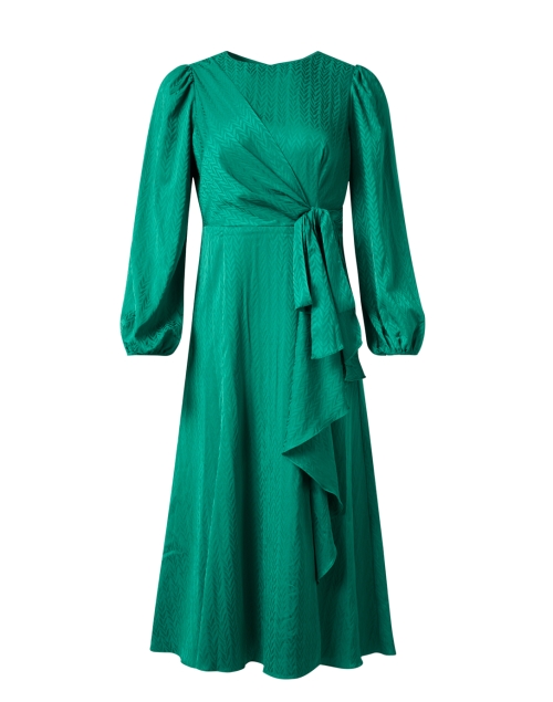 Product image - Shoshanna - Marie Green Satin Jacquard Dress