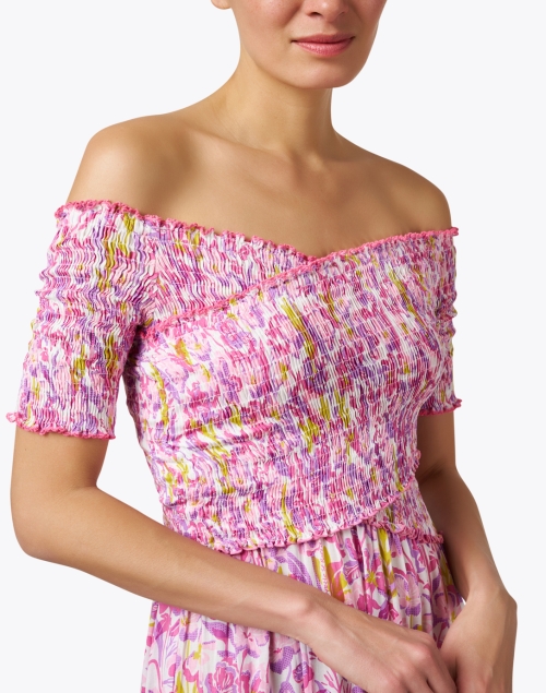 Extra_1 image - Poupette St Barth - Soledad Pink Floral Cotton Dress