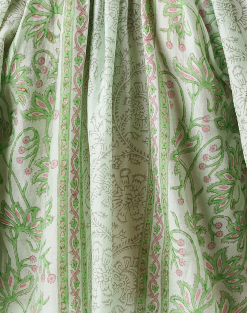 Fabric image - Bella Tu - Cora Green Print Top