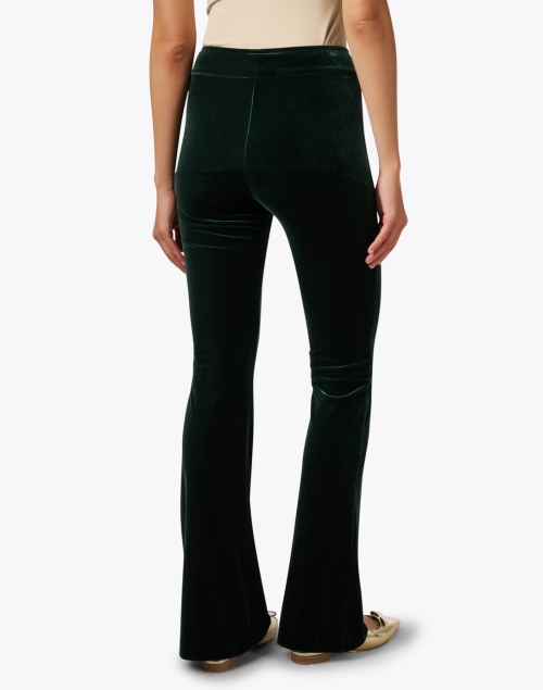 Back image - Avenue Montaigne - Bellini Green Velvet Stretch Pull On Pant