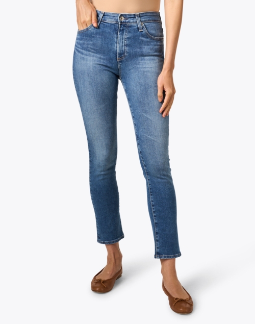 Front image - AG Jeans - Mari Medium Wash Stretch Denim Jean