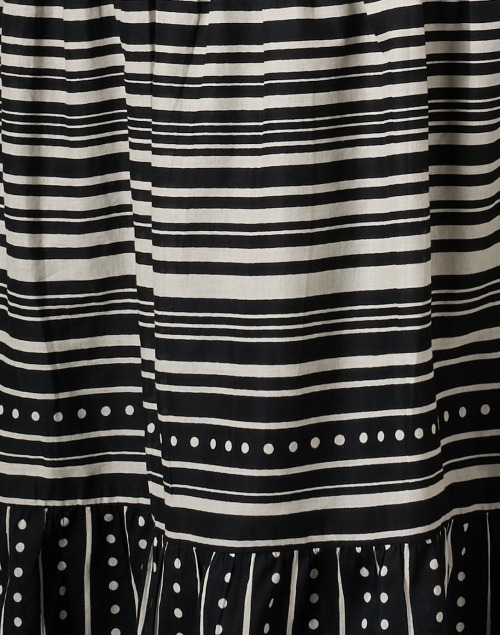 Fabric image - Banjanan - Poppy Black and White Print Cotton Dress