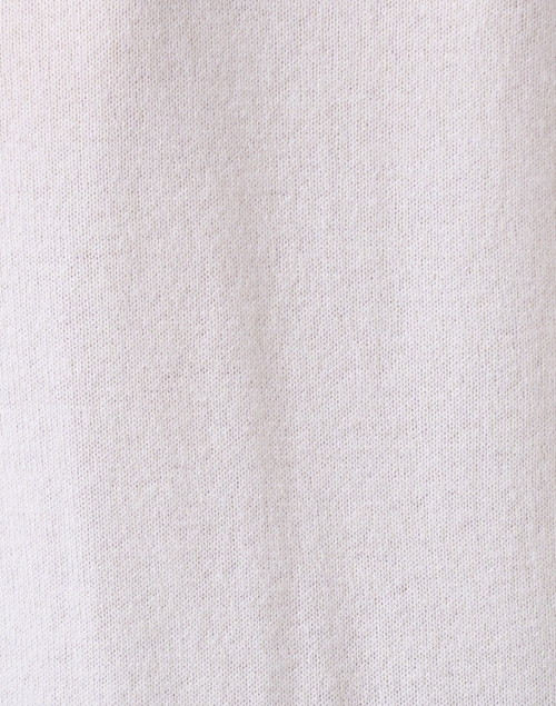 Fabric image - White + Warren - Ivory Cashmere Polo Sweater 