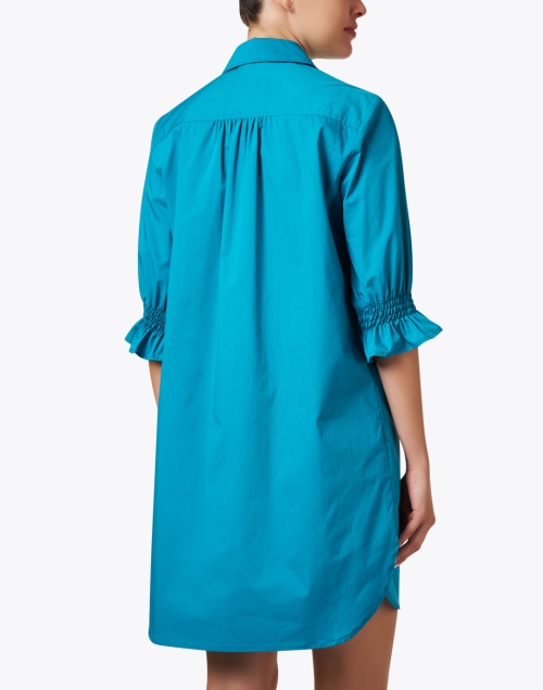 Back image - Finley - Miller Teal Shirt Dress