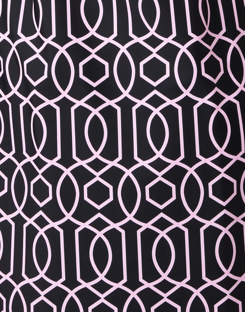 Fabric image - Jude Connally - Susanna Navy and Pink Geo Print Dress