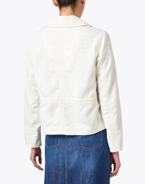 Back image - Marc Cain Sports - Off White Double Breasted Jacket