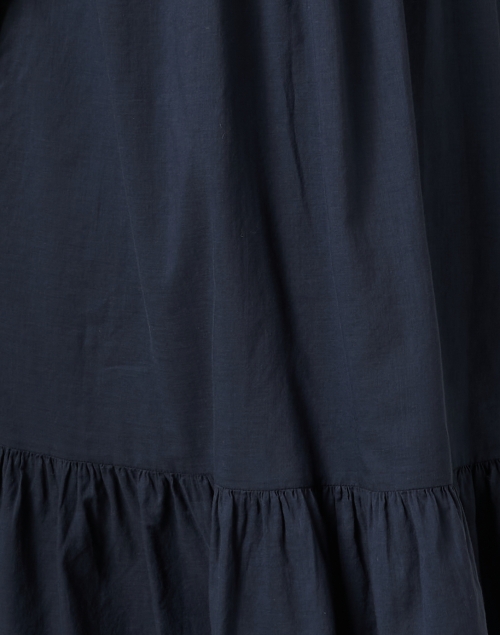 Fabric image - Peserico - Navy Tiered Cotton Dress
