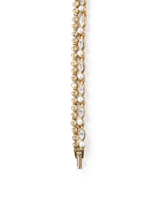 Extra_2 image - Oscar de la Renta - Gold and Pearl Double Tennis Bracelet