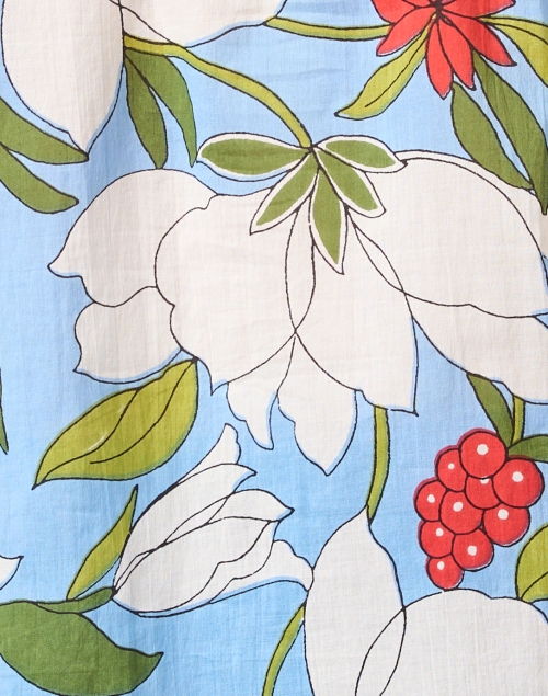 Fabric image - Banjanan - Joyful Multi Floral Print Cotton Top