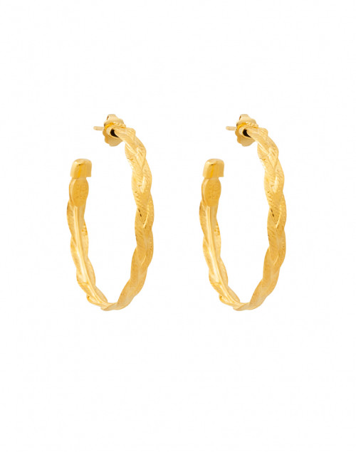 Product image - Gas Bijoux - Gold Braided Hoop Earrings