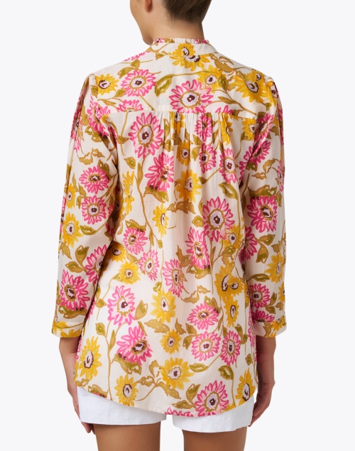Back image - Ro's Garden - Tussa Multi Floral Print Cotton Shirt