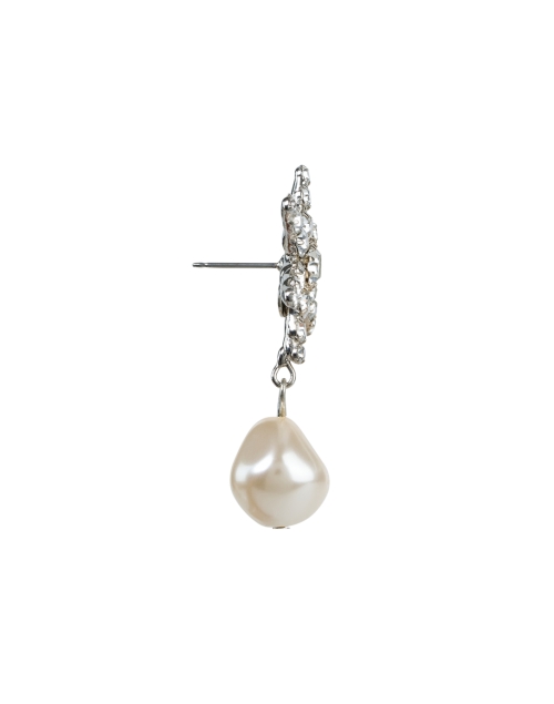 Back image - Jennifer Behr - Aruna Crystal Pearl Drop Earrings