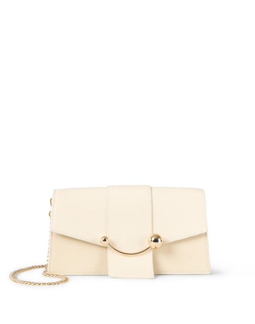 Extra_2 image - Strathberry - Mini Crescent Cream Leather Shoulder Bag