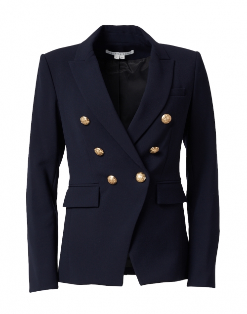 Product image - Veronica Beard - Miller Navy Dickey Jacket with Gold Buttons