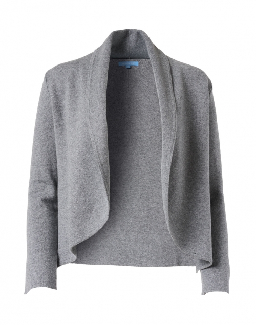 Burgess - Leah Grey Cotton Cashmere Knit Jacket