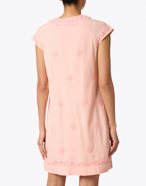 Roller Rabbit - Faith Coral Embroidered Cotton Dress