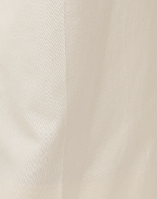 Fabric image - Weekend Max Mara - Livigno Ivory Cotton Wide Leg Pant