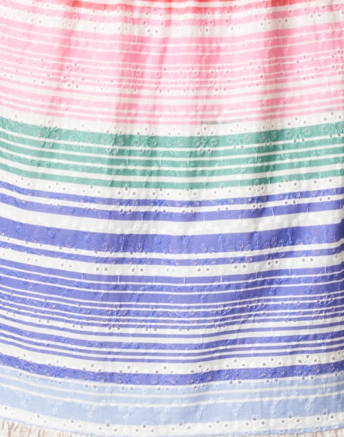 Fabric image - Vilagallo - Eveline Multi Stripe Midi Shirt Dress