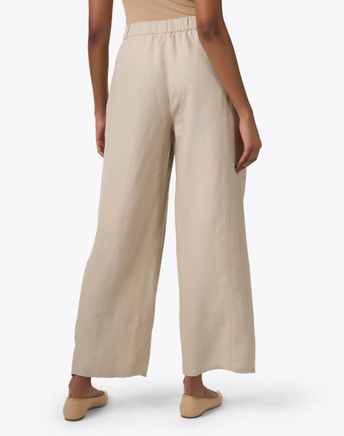 Back image - Eileen Fisher - Natural Linen Pants