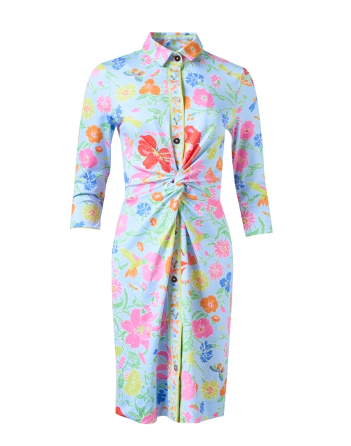 Product image - Gretchen Scott - Periwinkle Floral Printed Twist Front Dress