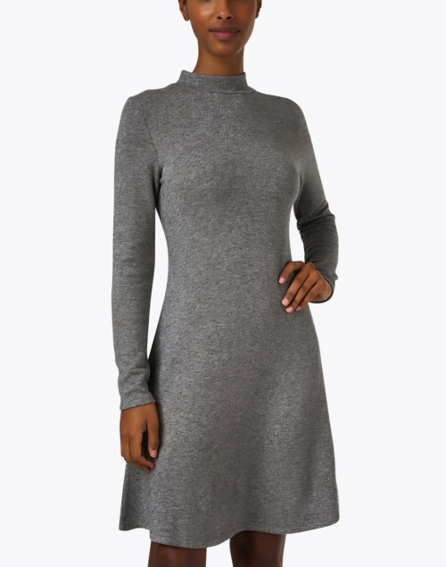 Front image - Vince - Grey Knit Dress
