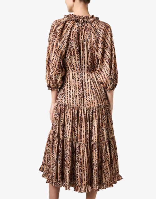 Back image - Kobi Halperin - Whistler Brown Animal Print Dress