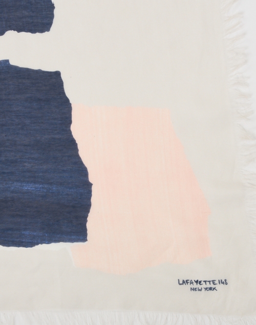 Fabric image - Lafayette 148 New York - Multi Print Cotton Silk Scarf