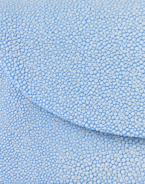 Fabric image - J Markell - Baby Grande Slate Blue Stingray Clutch