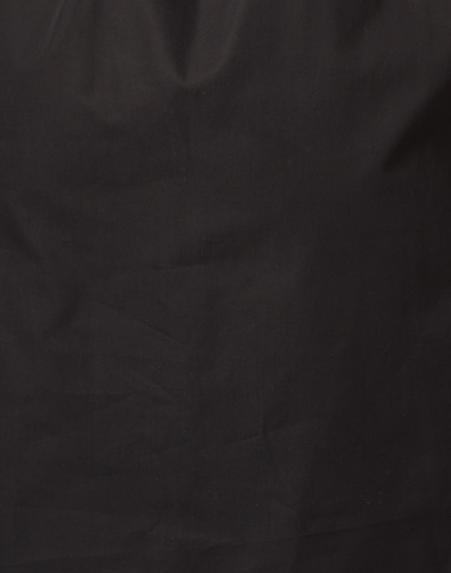 Fabric image - Lafayette 148 New York - Black Cotton Belted Shirt Dress