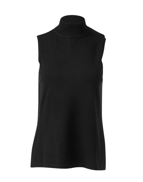 Black Sleeveless Turtleneck Top J'Envie