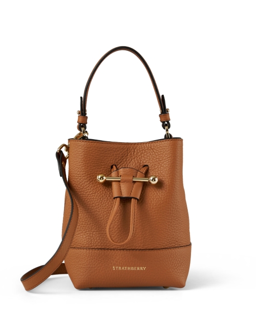 Extra_2 image - Strathberry - Lana Osette Mini Tan Leather Bucket Bag