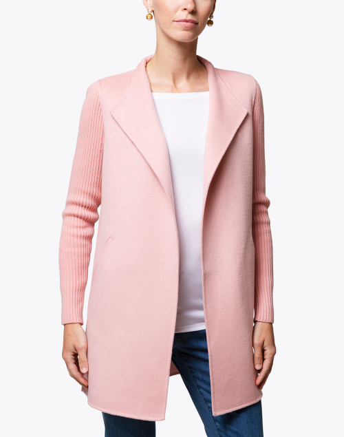 Kinross - Pink Wool Cashmere Coat