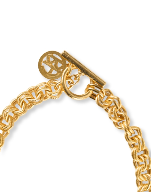 Back image - Ben-Amun - Textured Gold Link Necklace