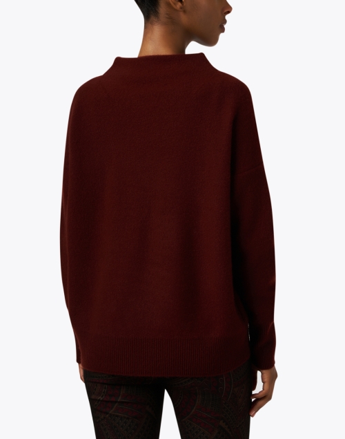 Back image - Vince - Cinnamon Red Boiled Cashmere Sweater