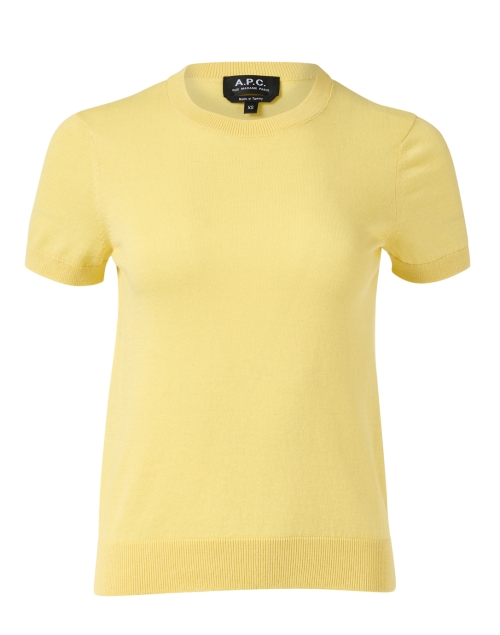 A.P.C. - Alba Yellow Cotton Cashmere Pullover