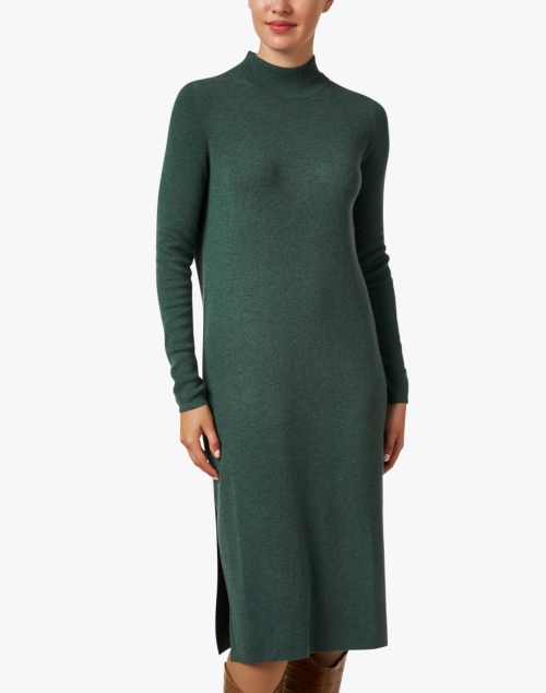 Front image - Repeat Cashmere - Green Knit Midi Dress