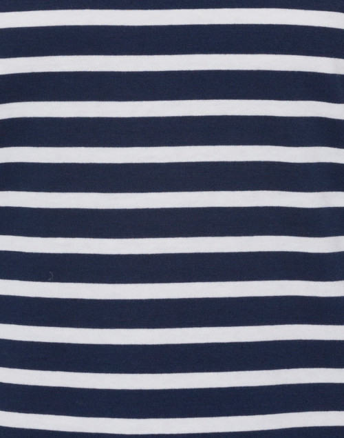 Fabric image - Saint James - Galathee Navy and White Striped Shirt