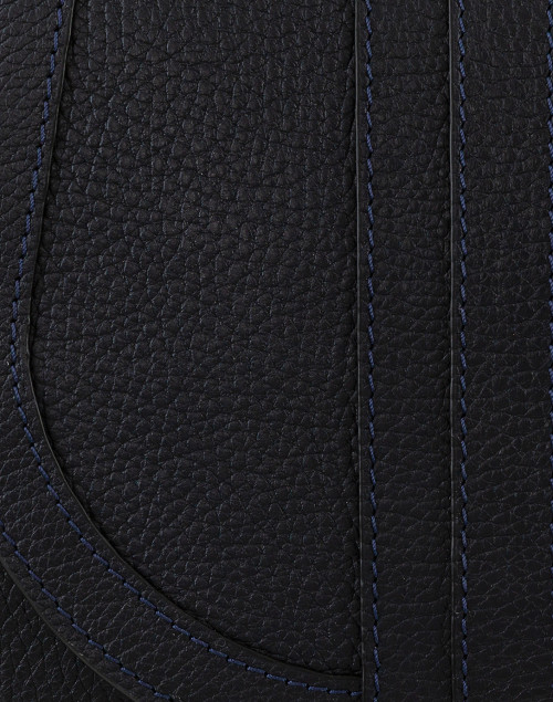 Fabric image - DeMellier - Mini Venice Navy Pebbled Leather Cross-Body Bag