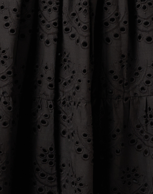 Fabric image - Bell - Lily Black Cotton Eyelet Dress