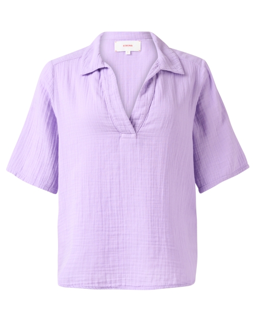 Product image - Xirena - Ryder Purple Cotton Gauze Top