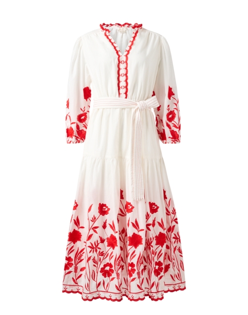 Product image - Shoshanna - Santiago White Floral Embroidered Dress