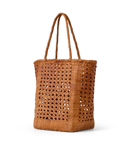 Front image - Loeffler Randall - Angelo Brown Woven Leather Tote Bag